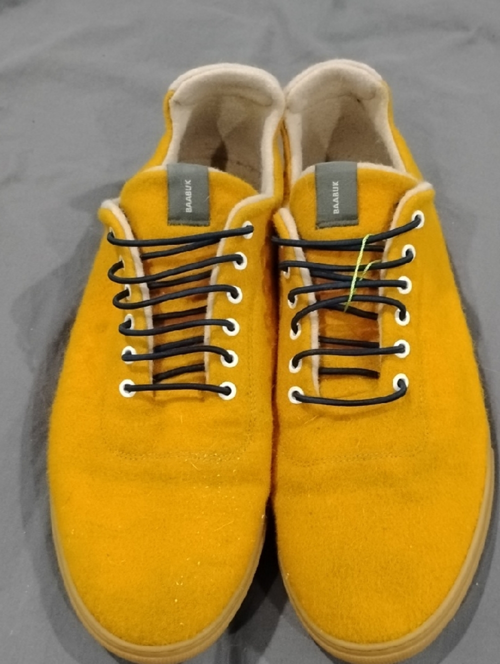 Men’s  Baabuk Yellow Wool Slip Ons